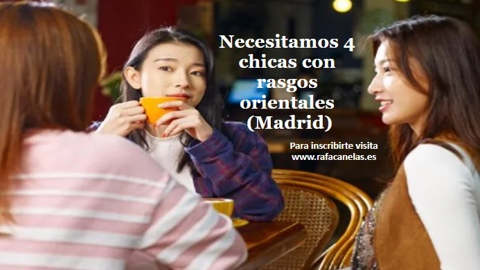 Imagen del casting Necesitamos 4 chicas con rasgos orientales